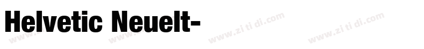 Helvetic Neuelt字体转换